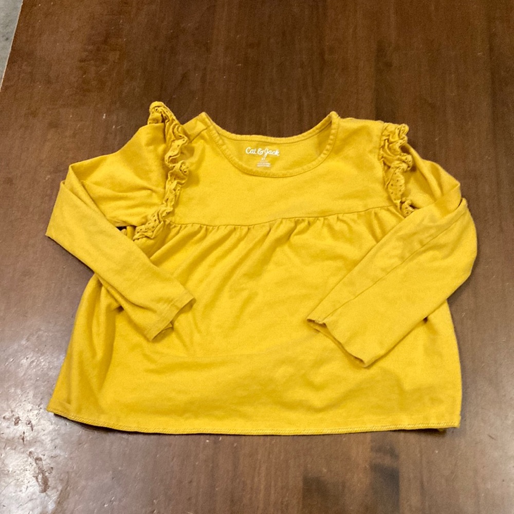 Cat & Jack mustard colored shirt